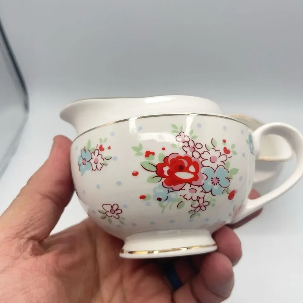 Grace Teaware Vintage Floral Creamers (2)
